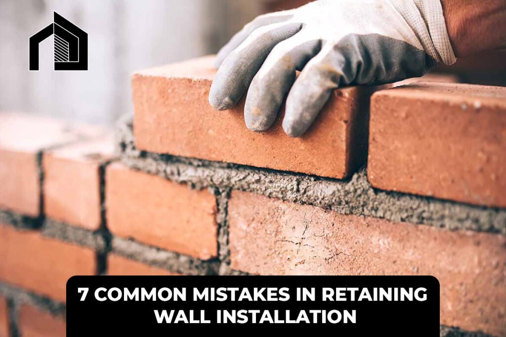 retaining wall installation