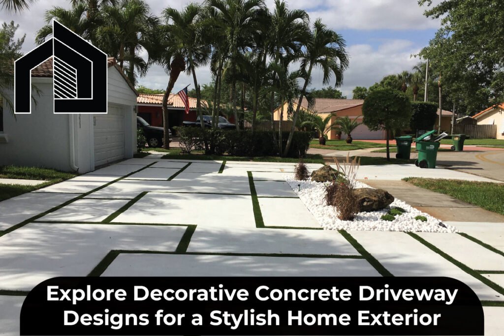 decorative concrete driveway