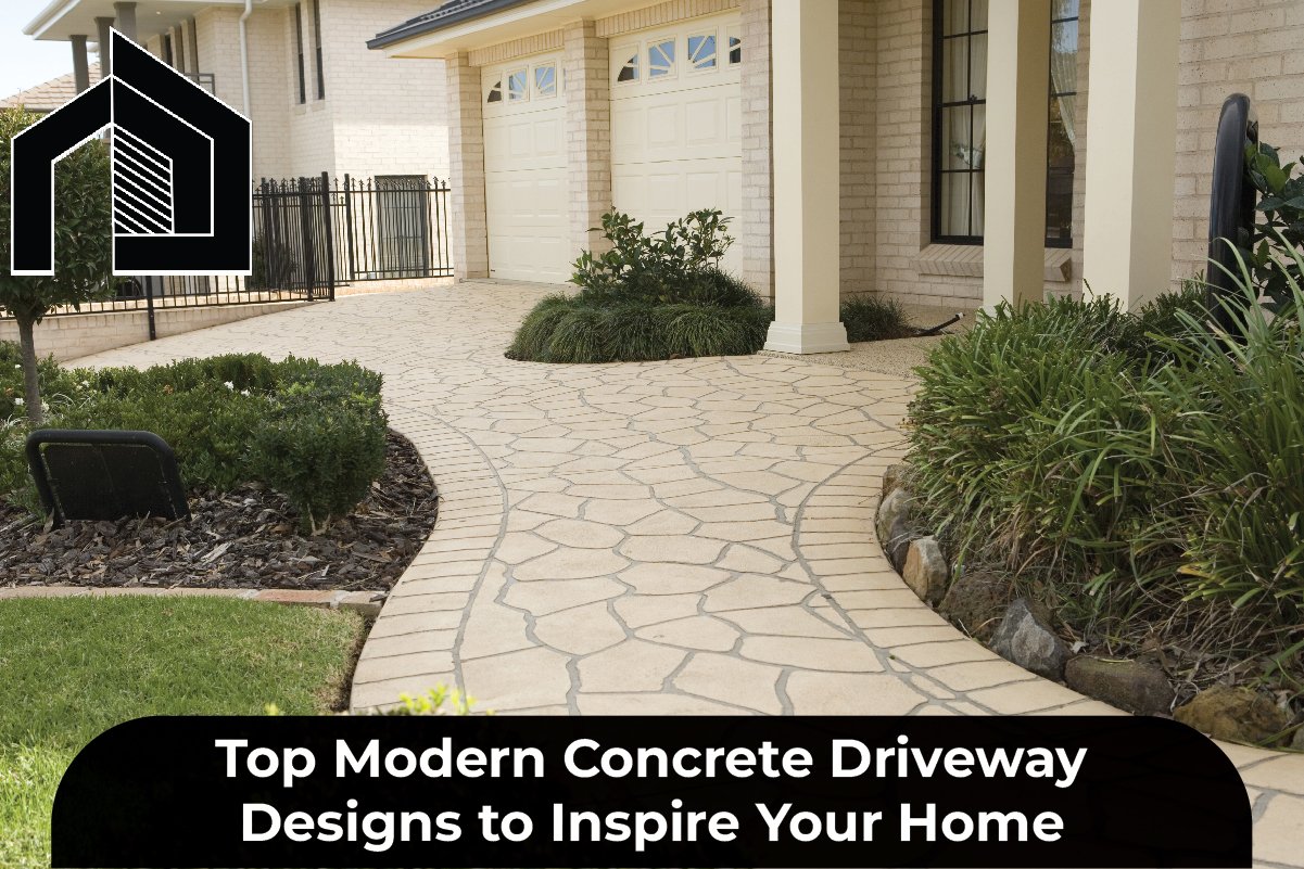 modern concrete driveway designs