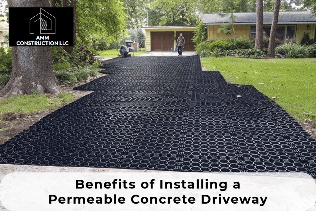 permeable concrete driveway
