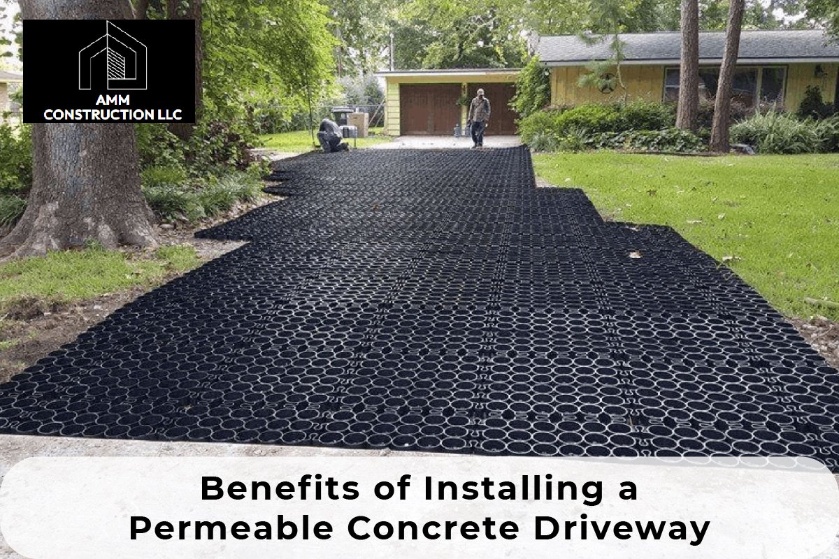 permeable concrete driveway